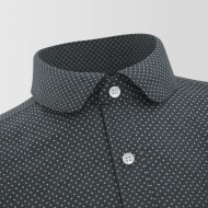 Black Polkadot Formal Shirt